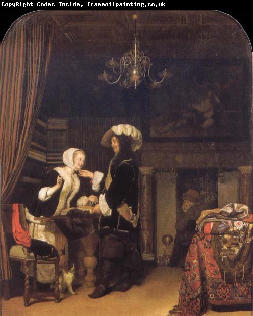 Frans van Mieris The Gentleman in the shop